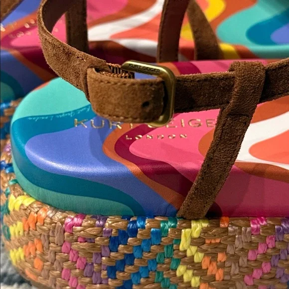 ✨ Kurt Geiger Chelsea Flatform Sandals – Women’s Size 8 (NWT) ✨ - Picture 5 of 12